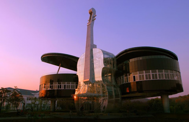 Conheça a construção na China inspirada em instrumentos musicais-4