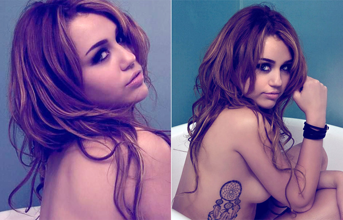 Vazaram na rede fotos de Miley Cyrus tiradas para o noivo