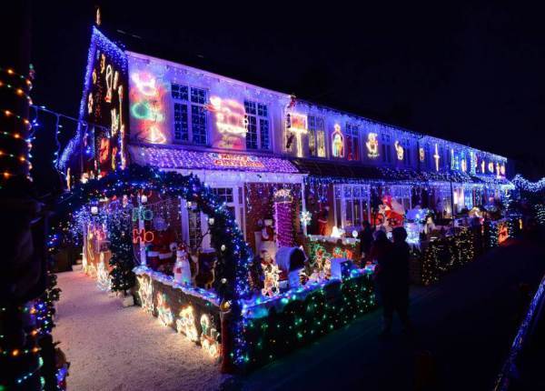Casas com incríveis decorações de Natal