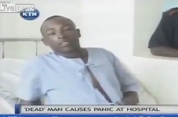 Queniano declarado como morto acorda gritando em necrotério