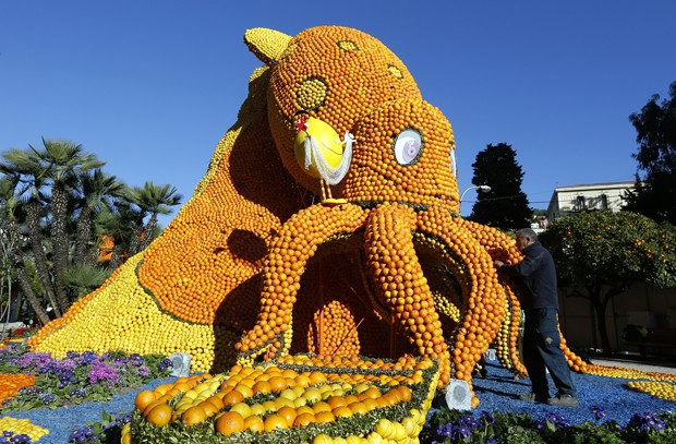 Festival reúne incríveis esculturas feitas de laranjas e limões