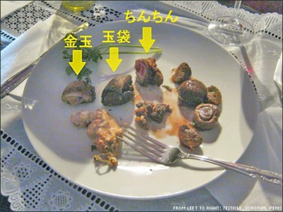 Artista Japonês serve jantar com os próprios órgãos genitais
